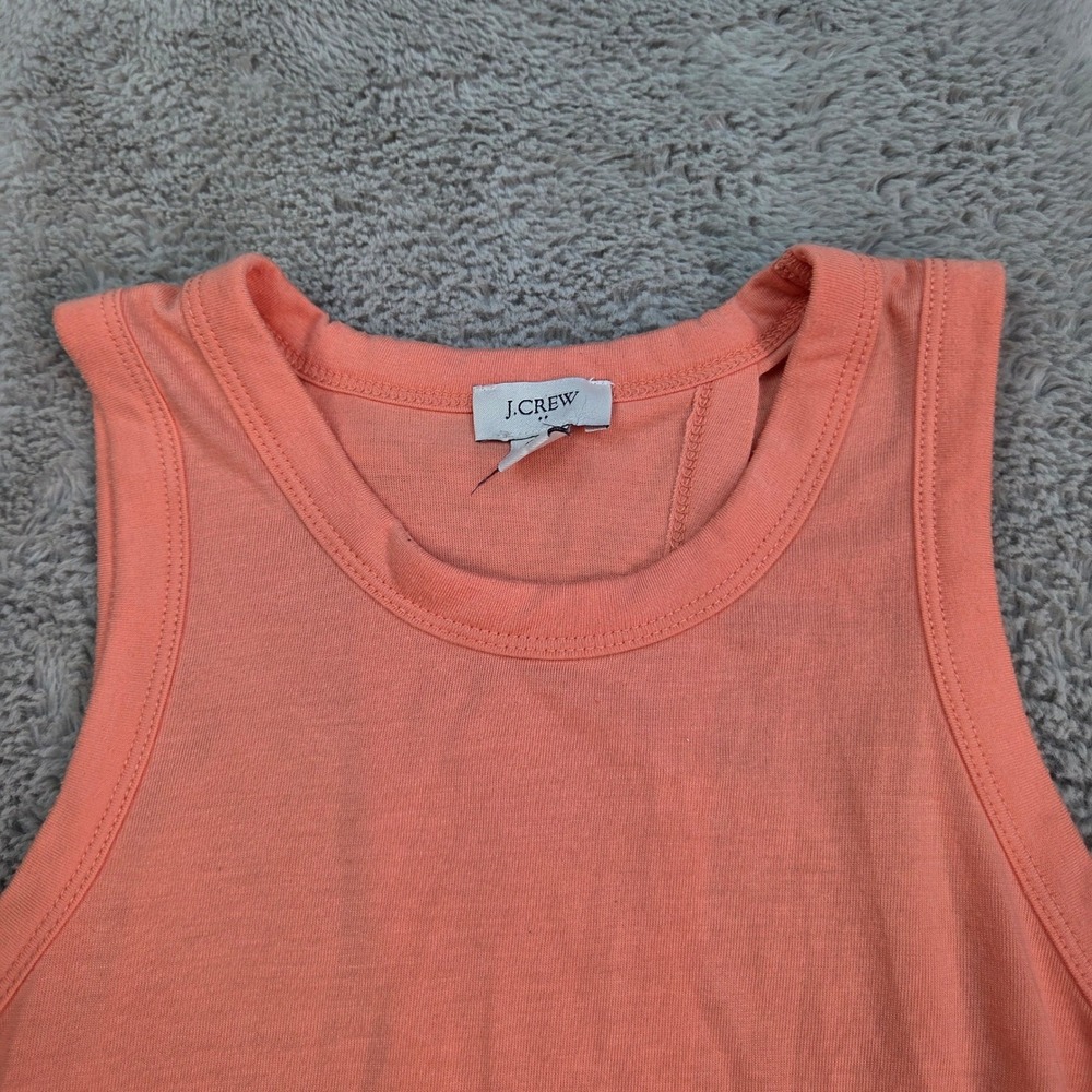 J.Crew Sleeveless Open Back Knot Tank Top Womens XS Jersey Knit Peach Coral Pink